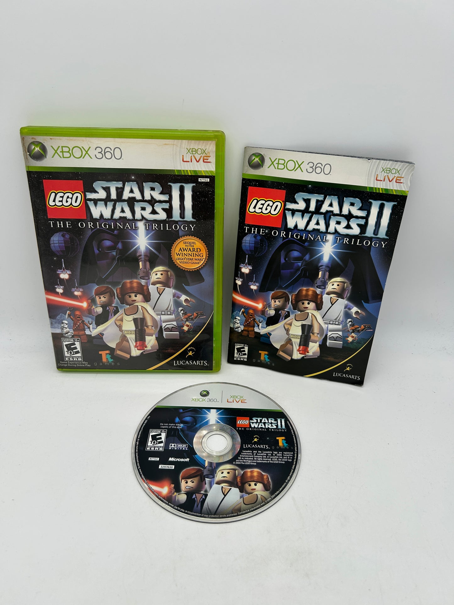 PiXEL-RETRO.COM : MICROSOFT XBOX 360 COMPLETE CIB BOX MANUAL GAME NTSC LEGO STAR WARS II THE ORIGINAL TRILOGY