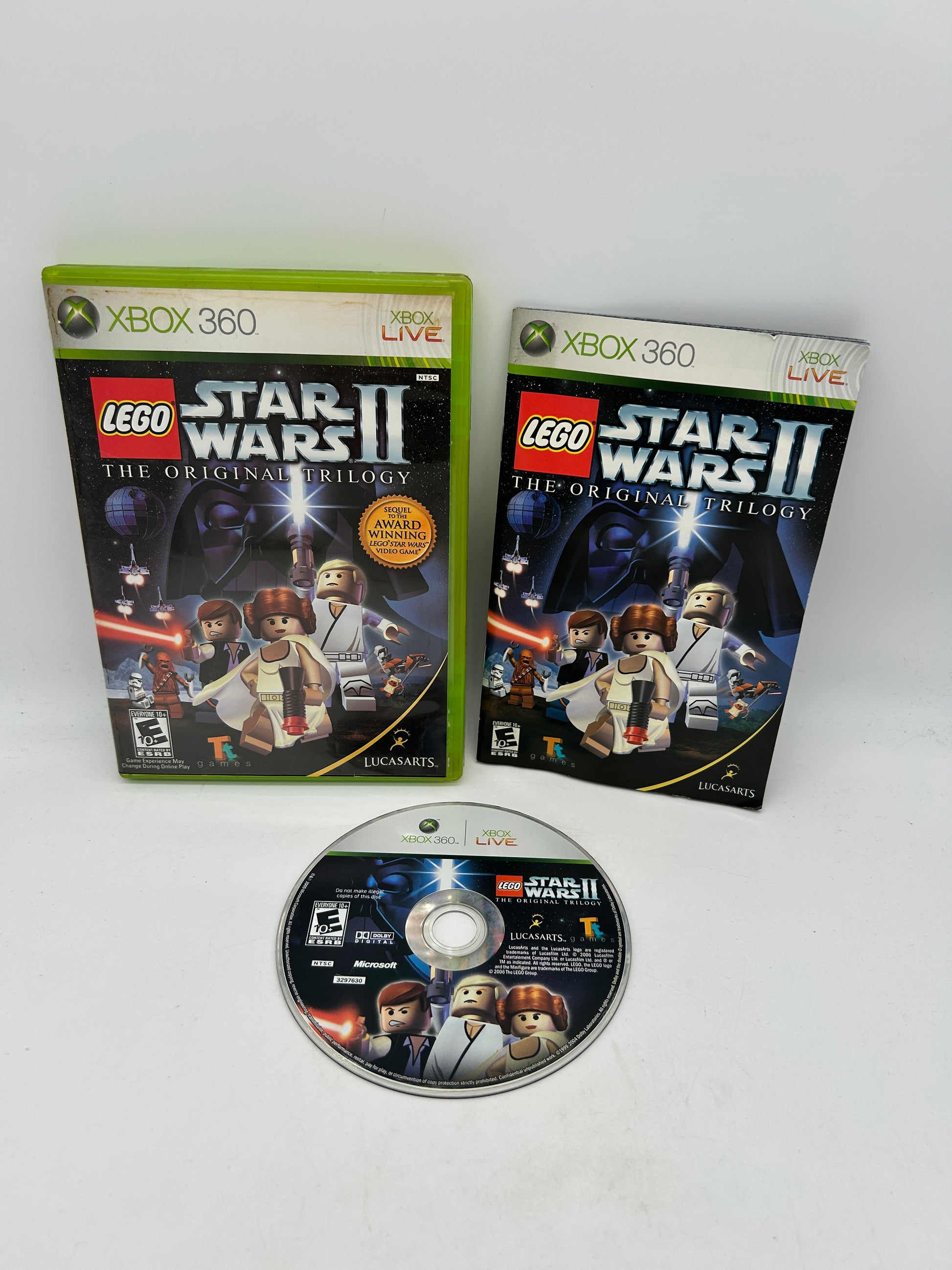 PiXEL-RETRO.COM : MICROSOFT XBOX 360 COMPLETE CIB BOX MANUAL GAME NTSC LEGO STAR WARS II THE ORIGINAL TRILOGY