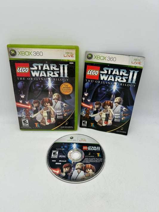PiXEL-RETRO.COM : MICROSOFT XBOX 360 COMPLETE CIB BOX MANUAL GAME NTSC LEGO STAR WARS II THE ORIGINAL TRILOGY