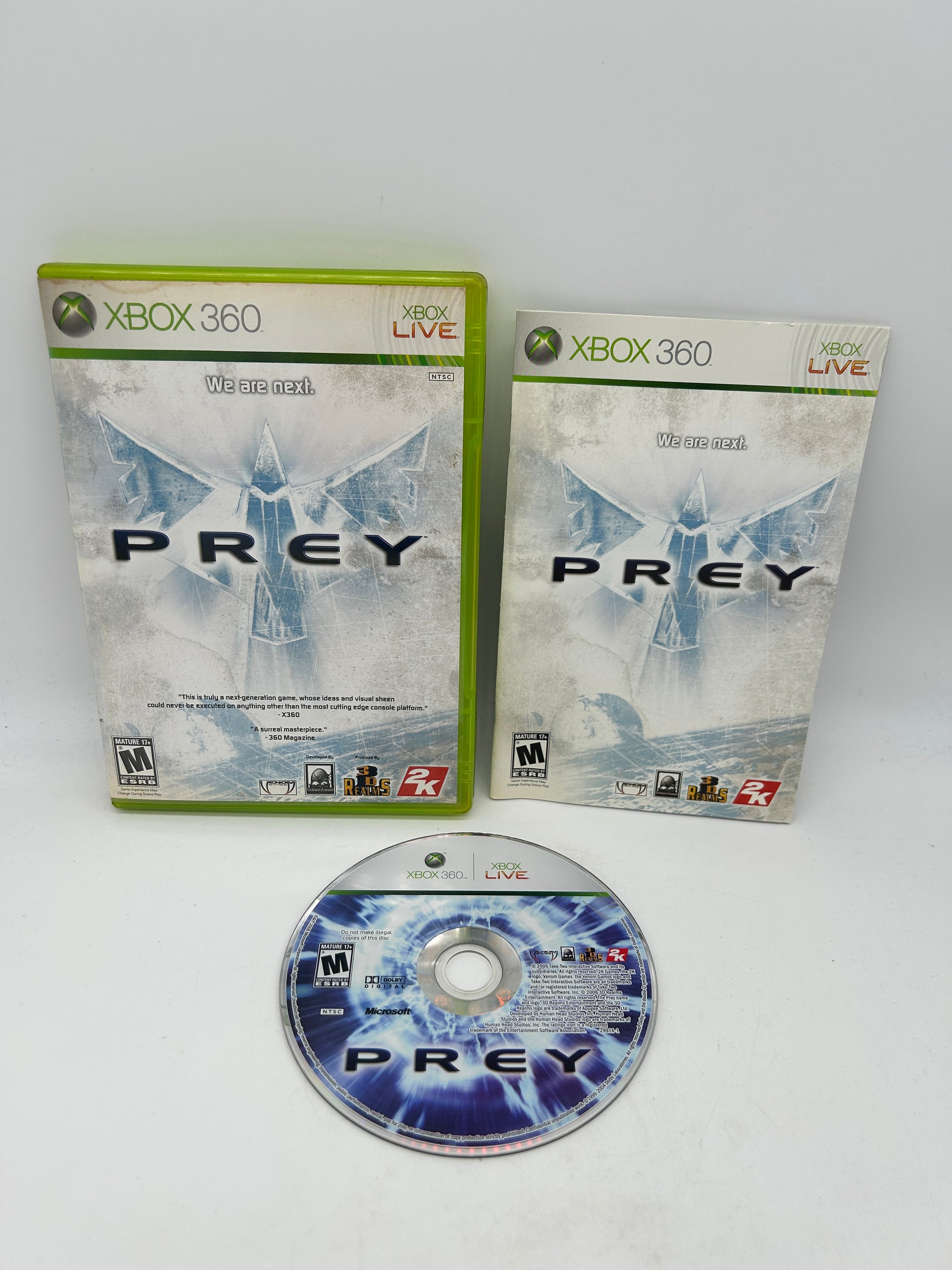 PiXEL-RETRO.COM : MICROSOFT XBOX 360 COMPLETE CIB BOX MANUAL GAME NTSC PREY