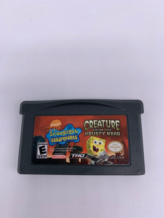 PiXEL-RETRO.COM : GAME BOY ADVANCE (GBA) GAME NTSC THE SPONGEBOB SQUAREPANTS CREATURE FROM THE KRUSTY KRAB