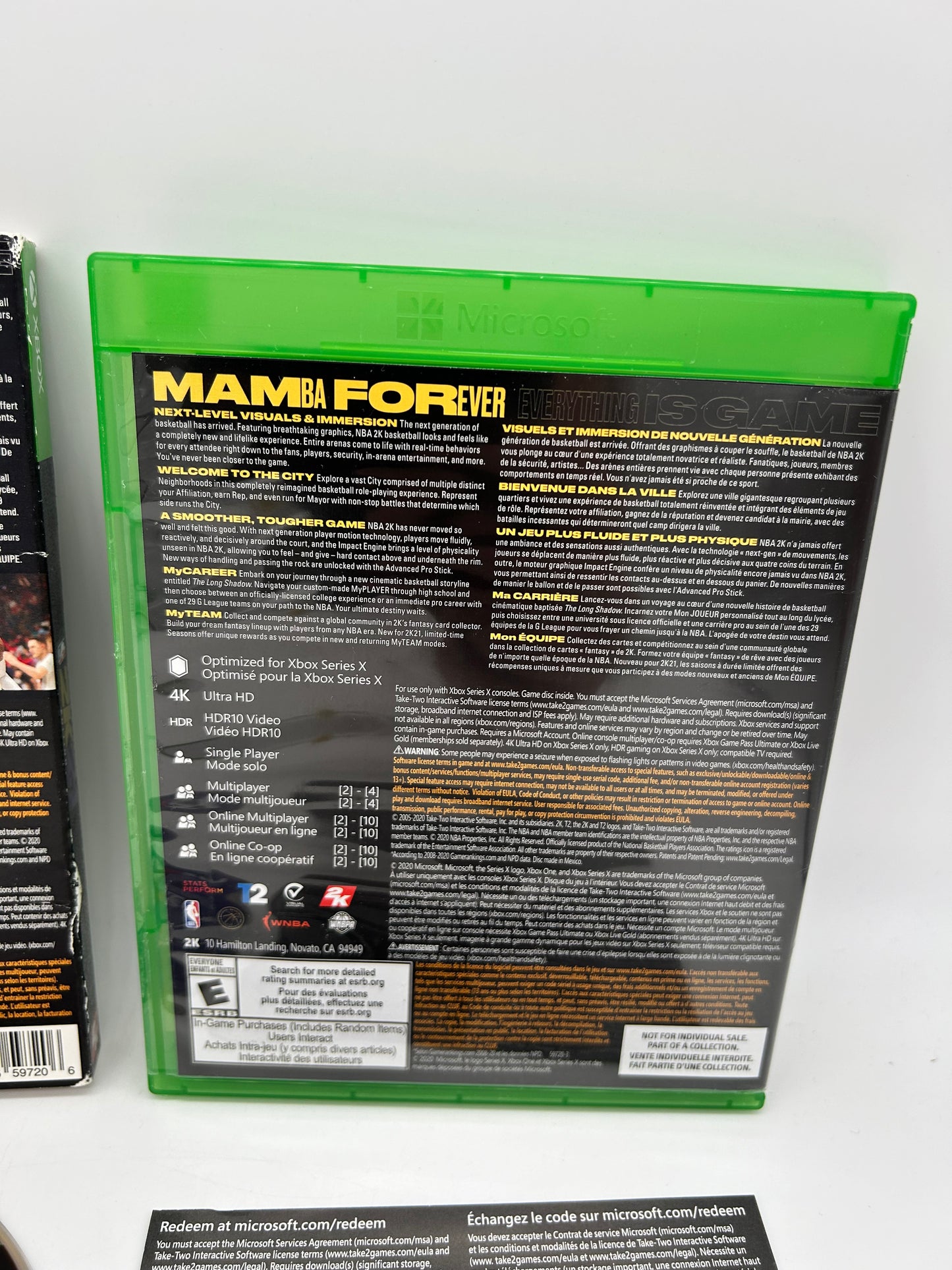 MiCROSOFT XBOX SERiES X | NBA 2K21 | MAMBA FOREVER EDiTiON
