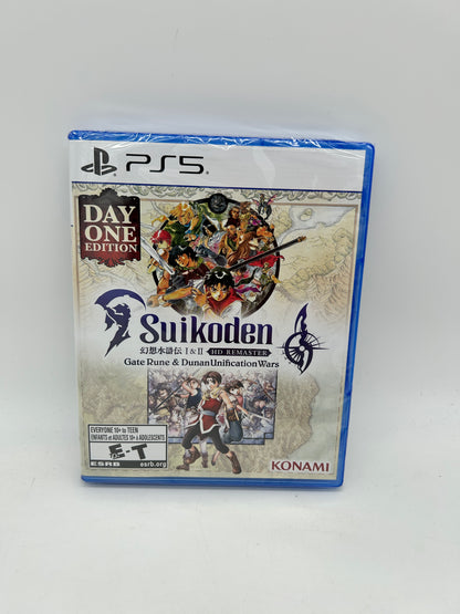 PiXEL-RETRO.COM : SONY PLAYSTATION 5 PS5 CIB COMPLETE IN BOX MANUAL GAME NTSC SUIKODEN I & II HD REMASTER GATE RUNE & DUNAN UNIFICATION WARS