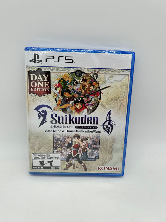 PiXEL-RETRO.COM : SONY PLAYSTATION 5 PS5 CIB COMPLETE IN BOX MANUAL GAME NTSC SUIKODEN I & II HD REMASTER GATE RUNE & DUNAN UNIFICATION WARS