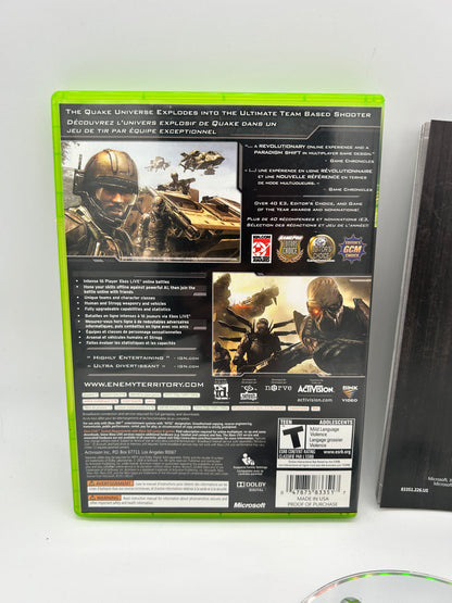 MiCROSOFT XBOX 360 | ENEMY TERRiTORY QUAKE WARS