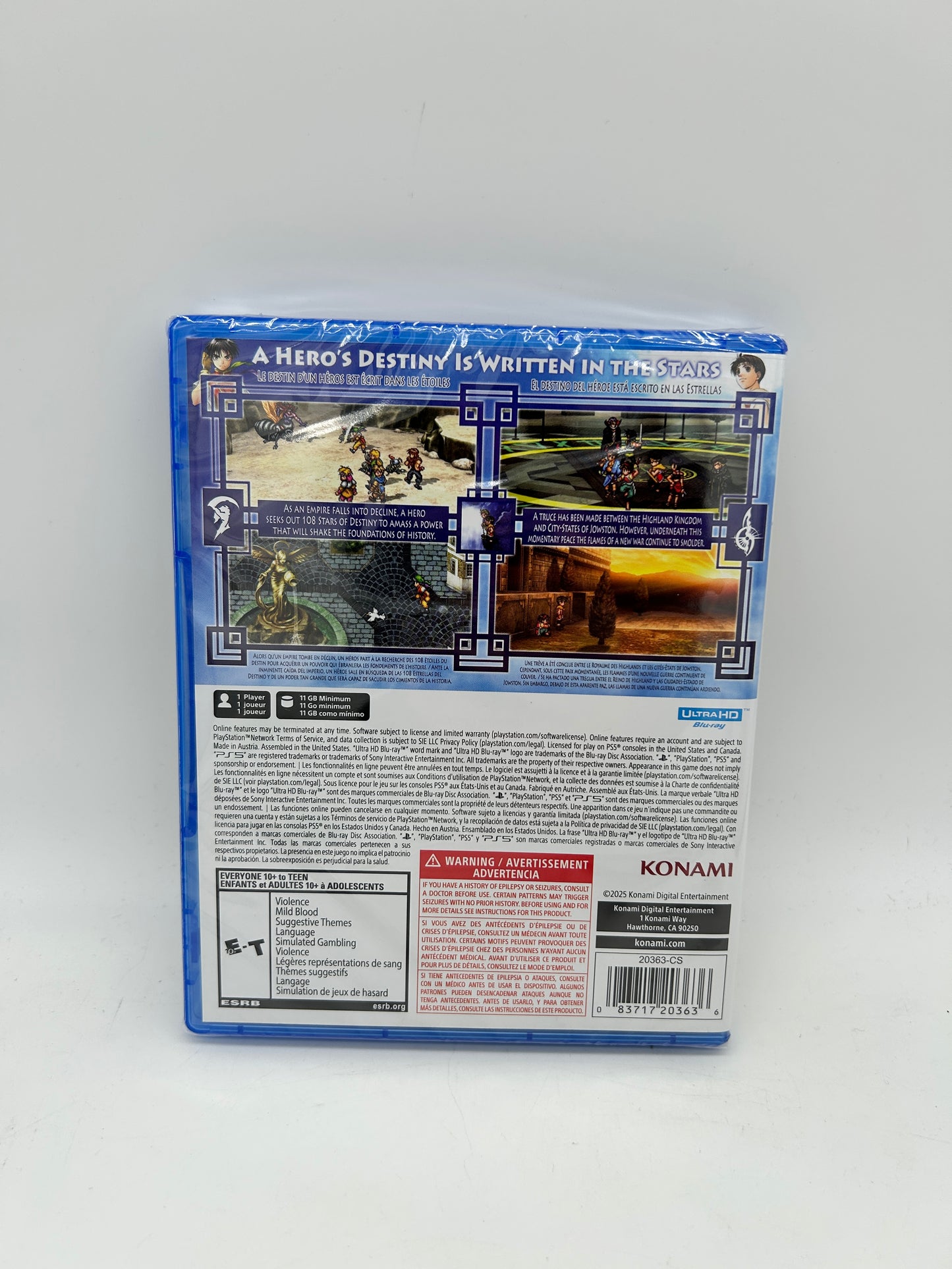 SONY PLAYSTATiON 5 [PS5] | SUiKODEN I &amp; II HD REMASTER GATE RUNE &amp; DUNAN UNiFiCATiON WARS | DAY ONE EDiTiON