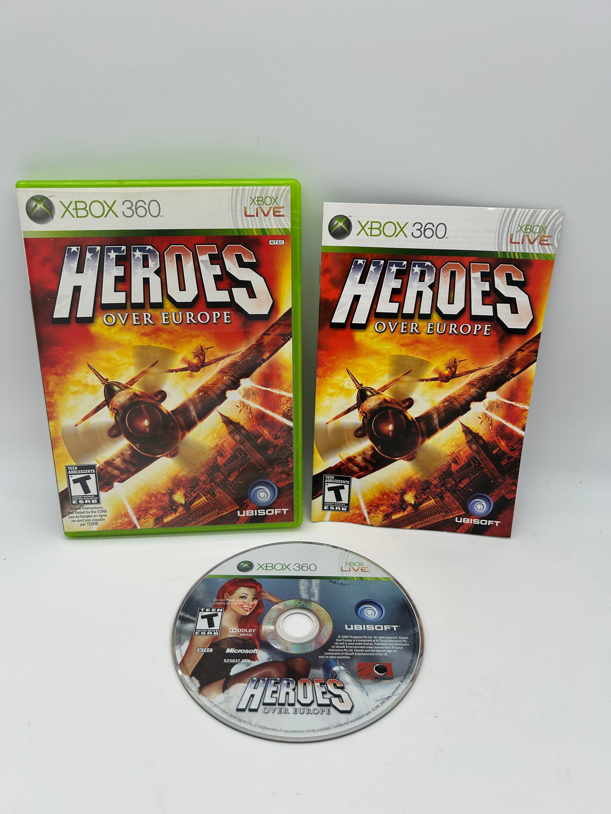 PiXEL-RETRO.COM : MICROSOFT XBOX 360 COMPLETE CIB BOX MANUAL GAME NTSC HEROES OVER EUROPE