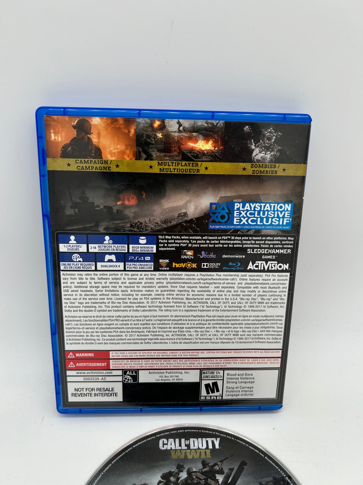 SONY PLAYSTATiON 4 [PS4] | CALL OF DUTY WWII