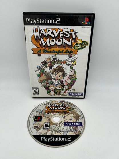 PiXEL-RETRO.COM : SONY PLAYSTATION 2 (PS2) COMPLET CIB BOX MANUAL GAME NTSC HARVEST MOON A WONDERFUL LIFE