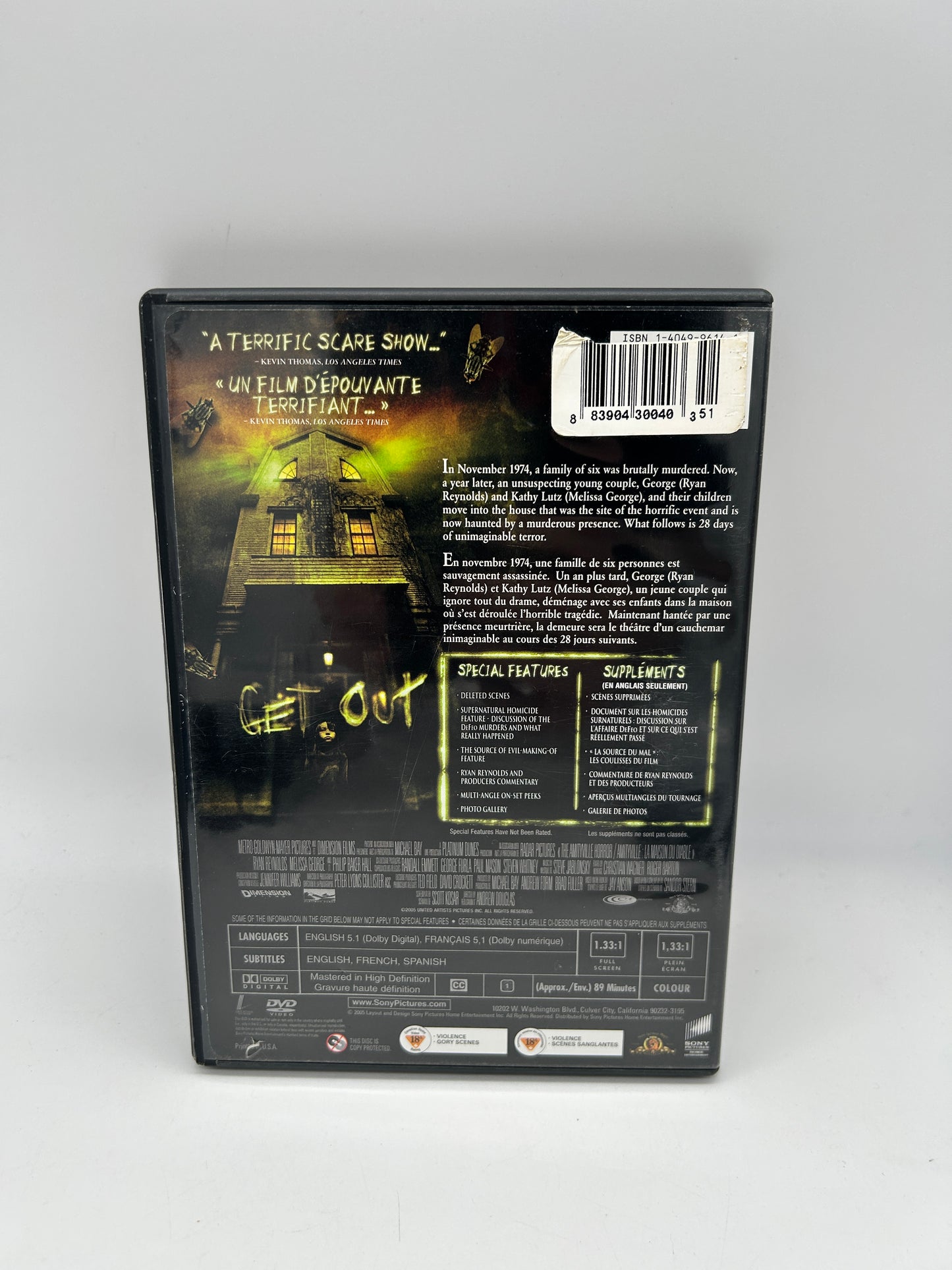 FiLM DVD | AMiTYViLLE LA MAiSON DU DiABLE [HORROR]