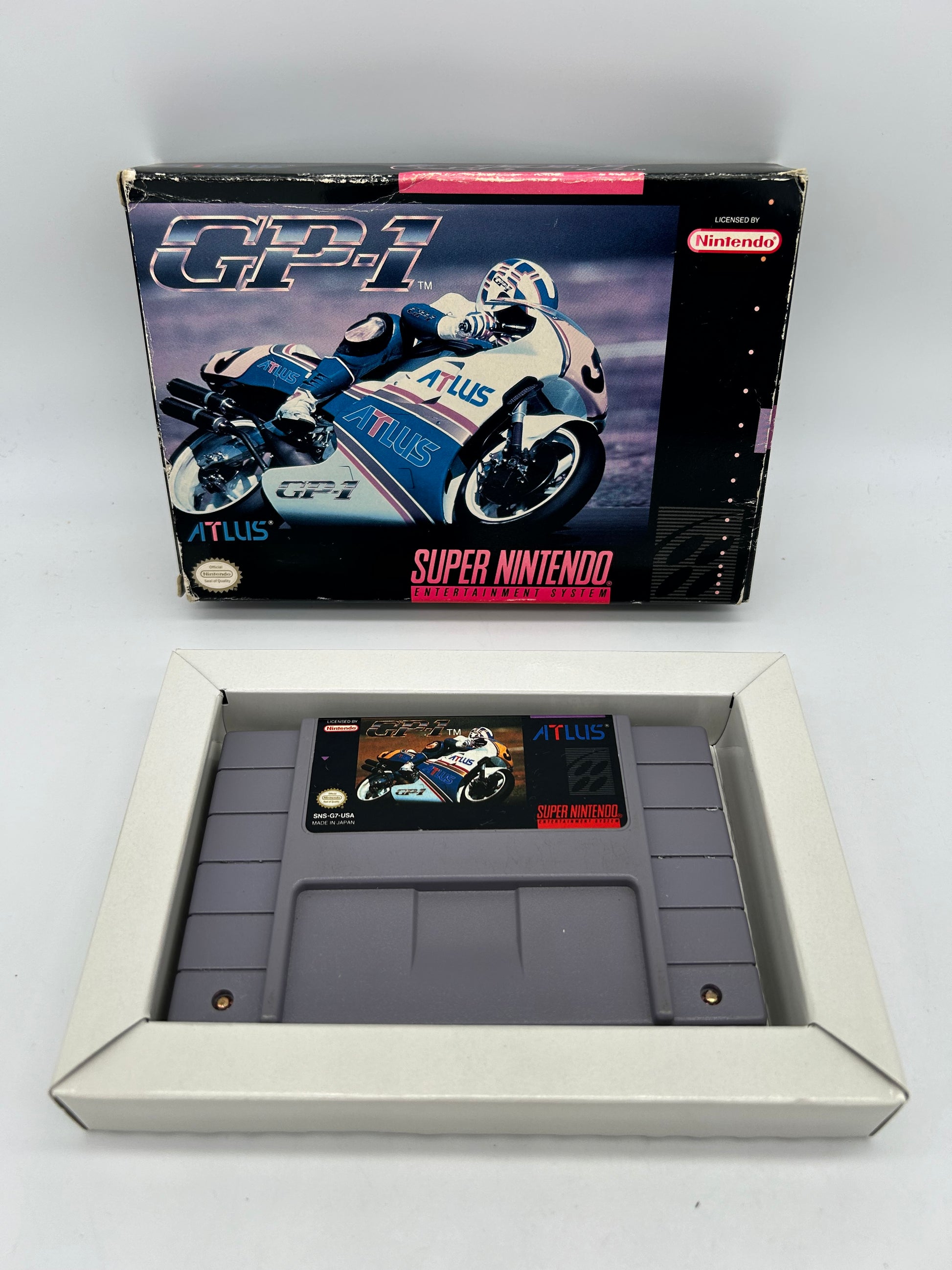 PiXEL-RETRO.COM : SUPER NINTENDO NES (SNES) COMPLET CIB BOX GAME NTSC GP1 GP-1