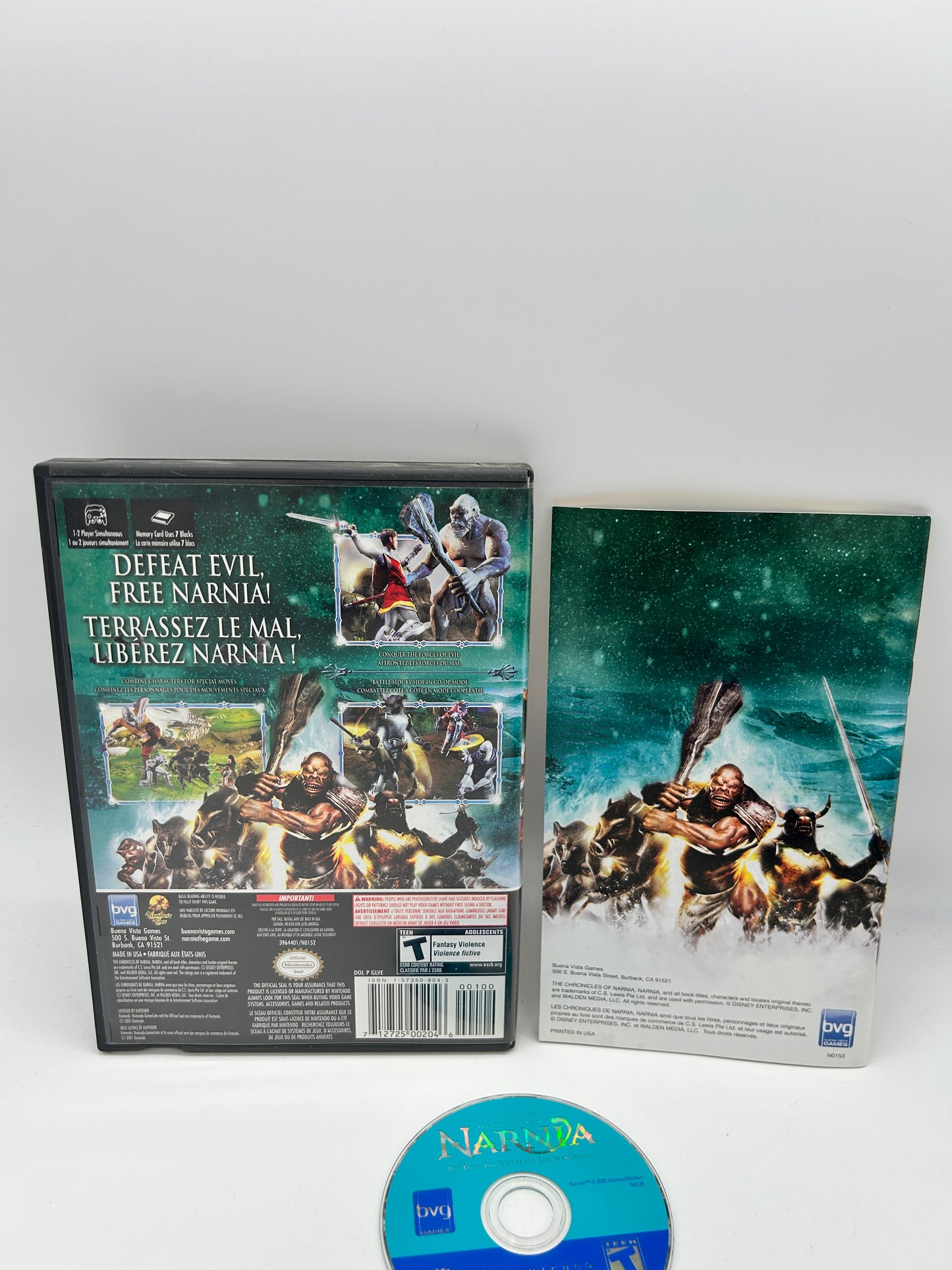 NiNTENDO GAMECUBE [NGC] | THE CHRONiCLES OF NARNiA LiON WiTCH AND WARDROBE