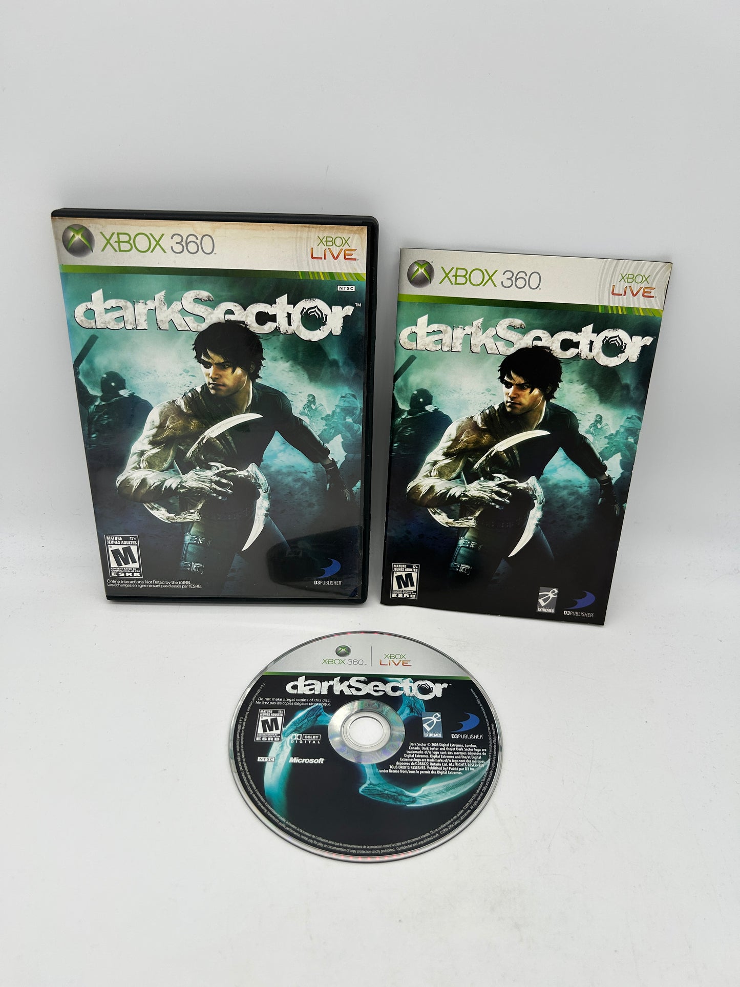 PiXEL-RETRO.COM : MICROSOFT XBOX 360 COMPLETE CIB BOX MANUAL GAME NTSC DARK SECTOR