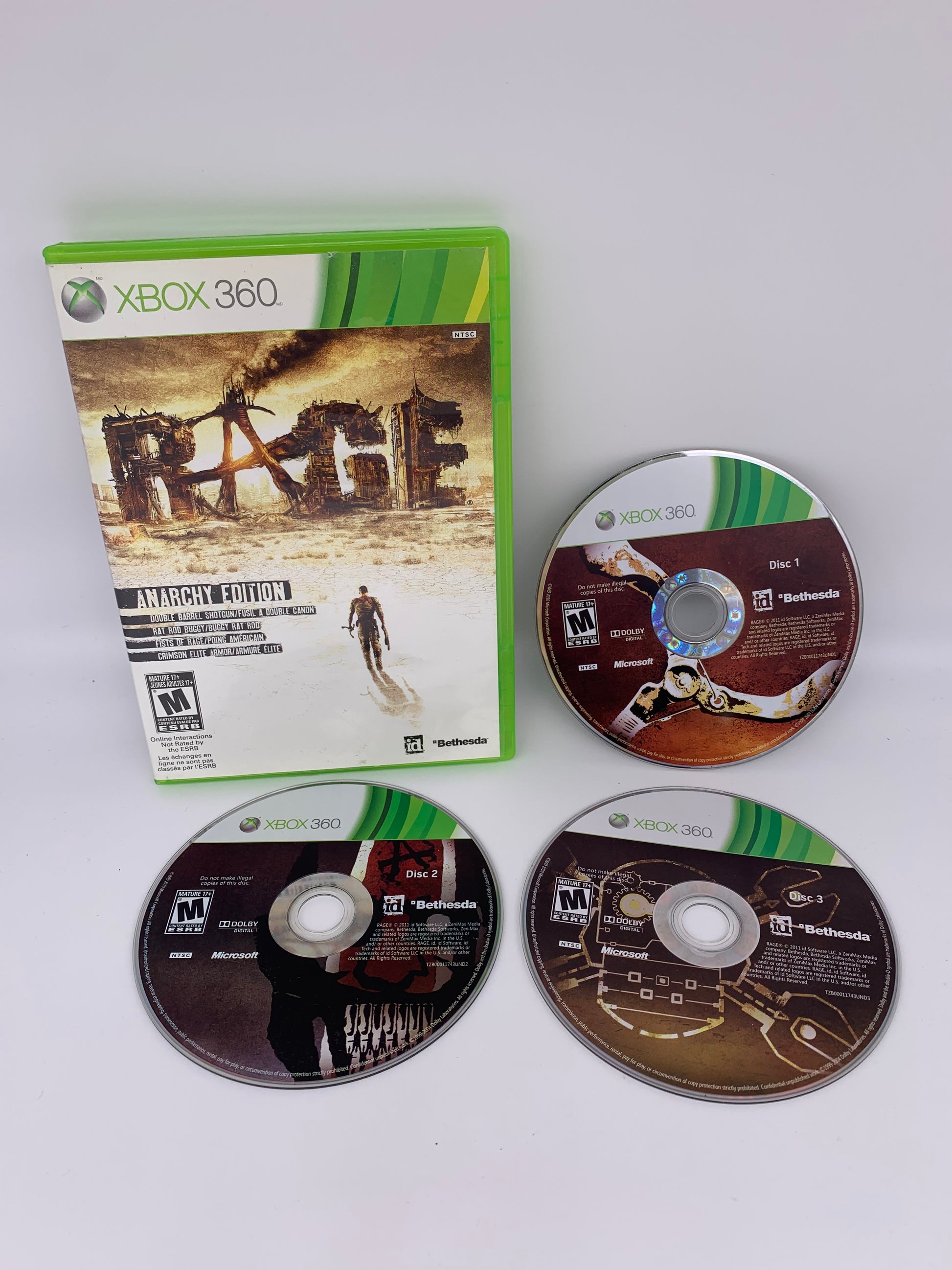 PiXEL-RETRO.COM : MICROSOFT XBOX 360 COMPLETE CIB BOX MANUAL GAME NTSC RAGE ANARCHY EDITION