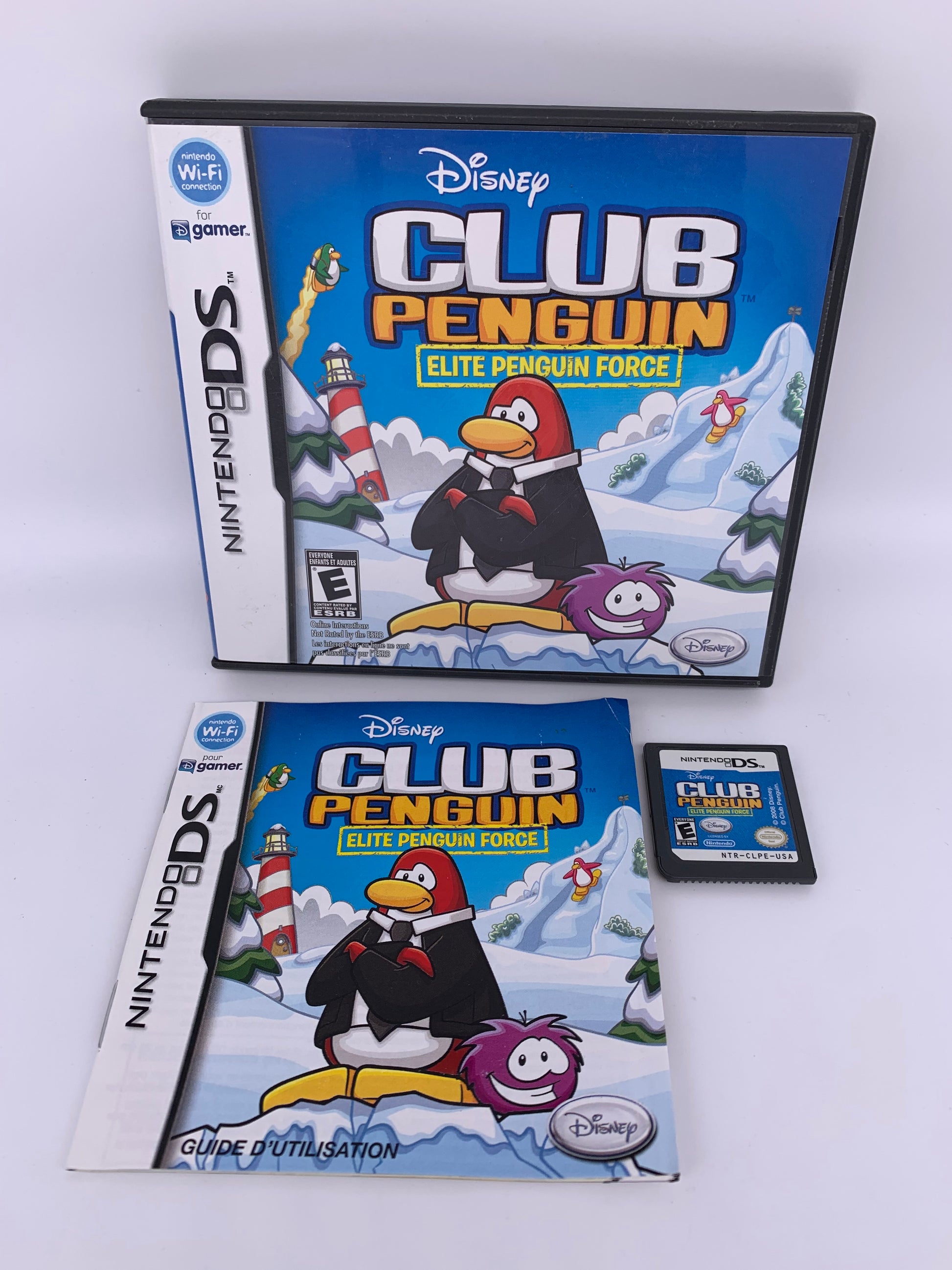 PiXEL-RETRO.COM : NINTENDO DS (DS) COMPLETE CIB BOX MANUAL GAME NTSC CLUB PENGUIN ELITE FORCE