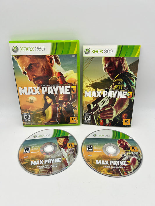 PiXEL-RETRO.COM : MICROSOFT XBOX 360 COMPLETE CIB BOX MANUAL GAME NTSC MAX PAYNE 3