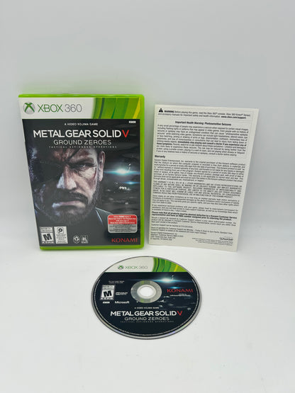 PiXEL-RETRO.COM : MICROSOFT XBOX 360 COMPLETE CIB BOX MANUAL GAME NTSC METAL GEAR SOLID V GROUND ZEROES