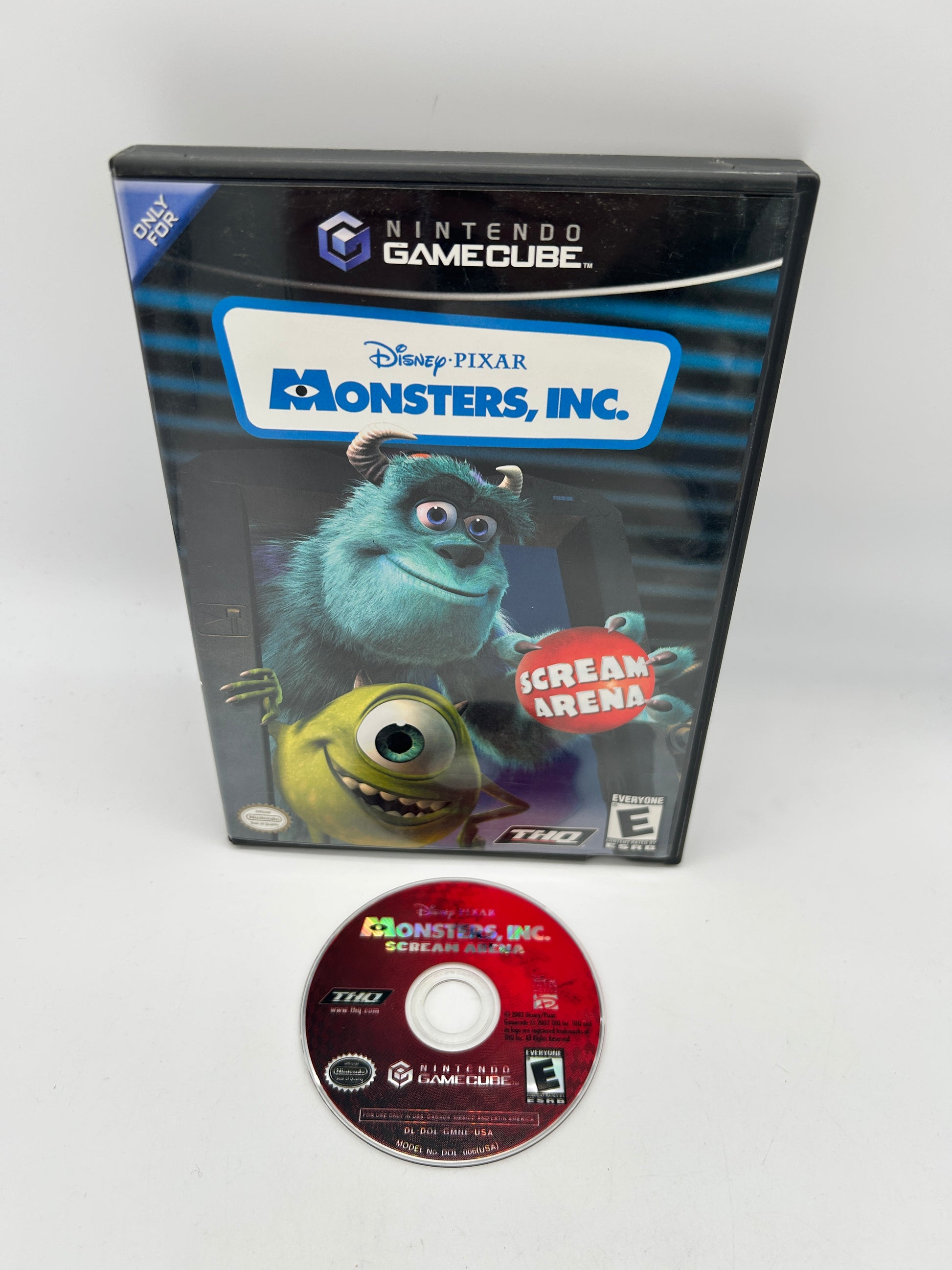 PiXEL-RETRO.COM : NINTENDO GAMECUBE COMPLETE CIB BOX MANUAL GAME NTSC MONSTERS, INC. SCREAM ARENA