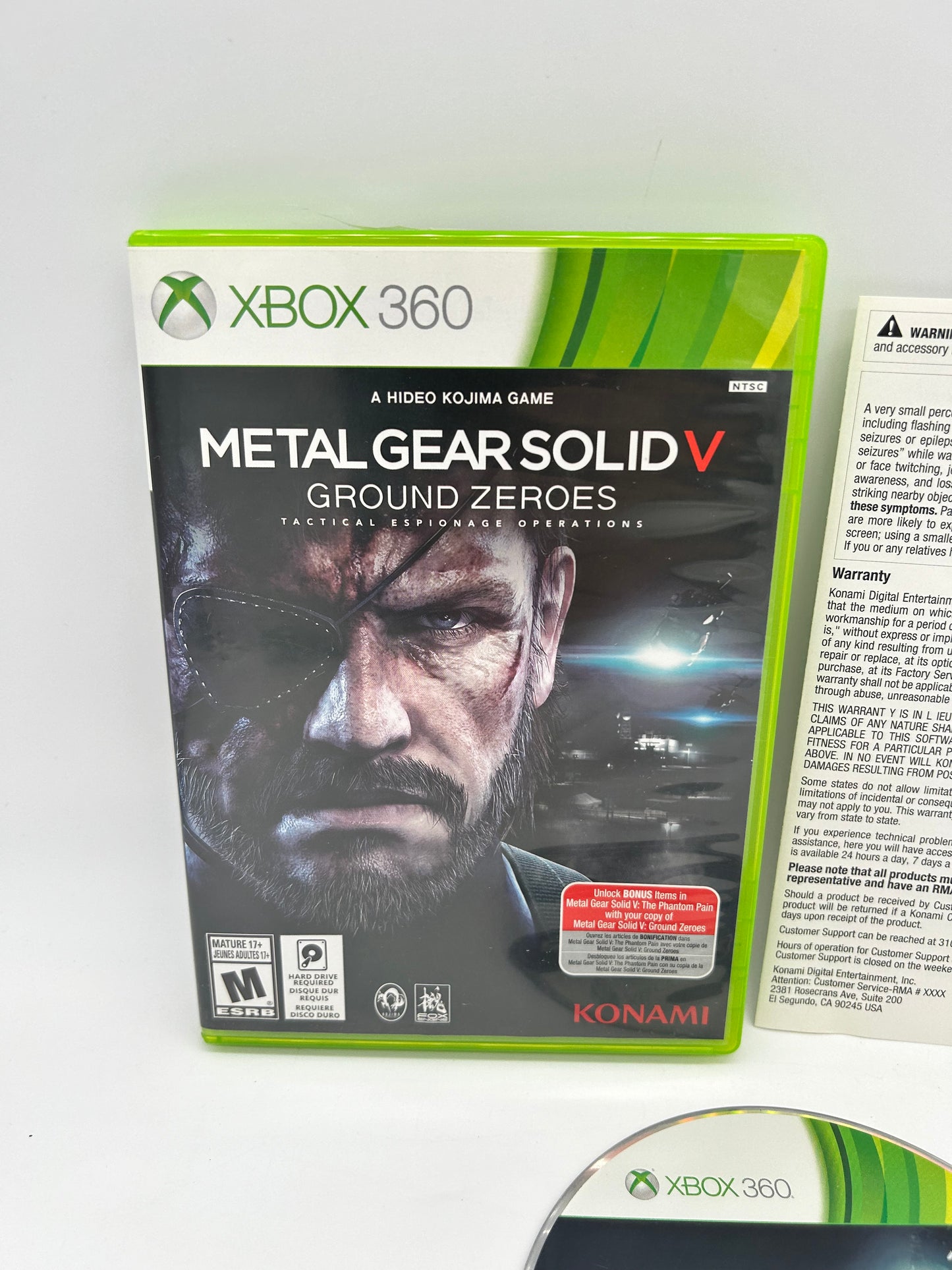 Microsoft XBOX 360 | METAL GEAR SOLiD V GROUND ZEROES