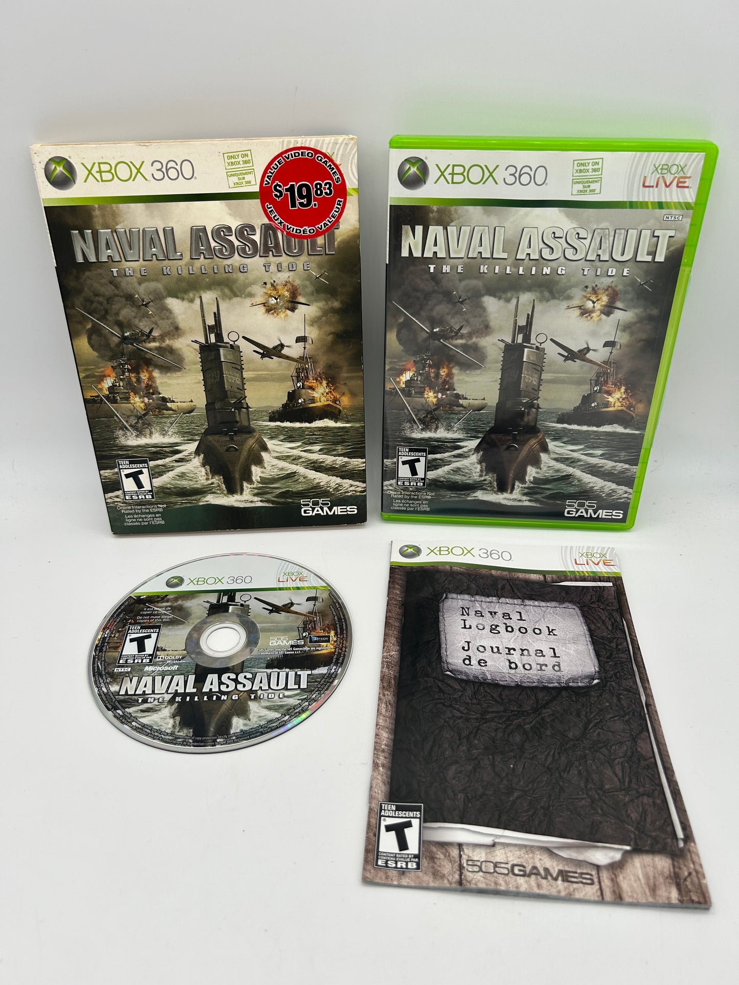 PiXEL-RETRO.COM : MICROSOFT XBOX 360 COMPLETE CIB BOX MANUAL GAME NTSC NAVAL ASSALUT THE KILLING TIDE