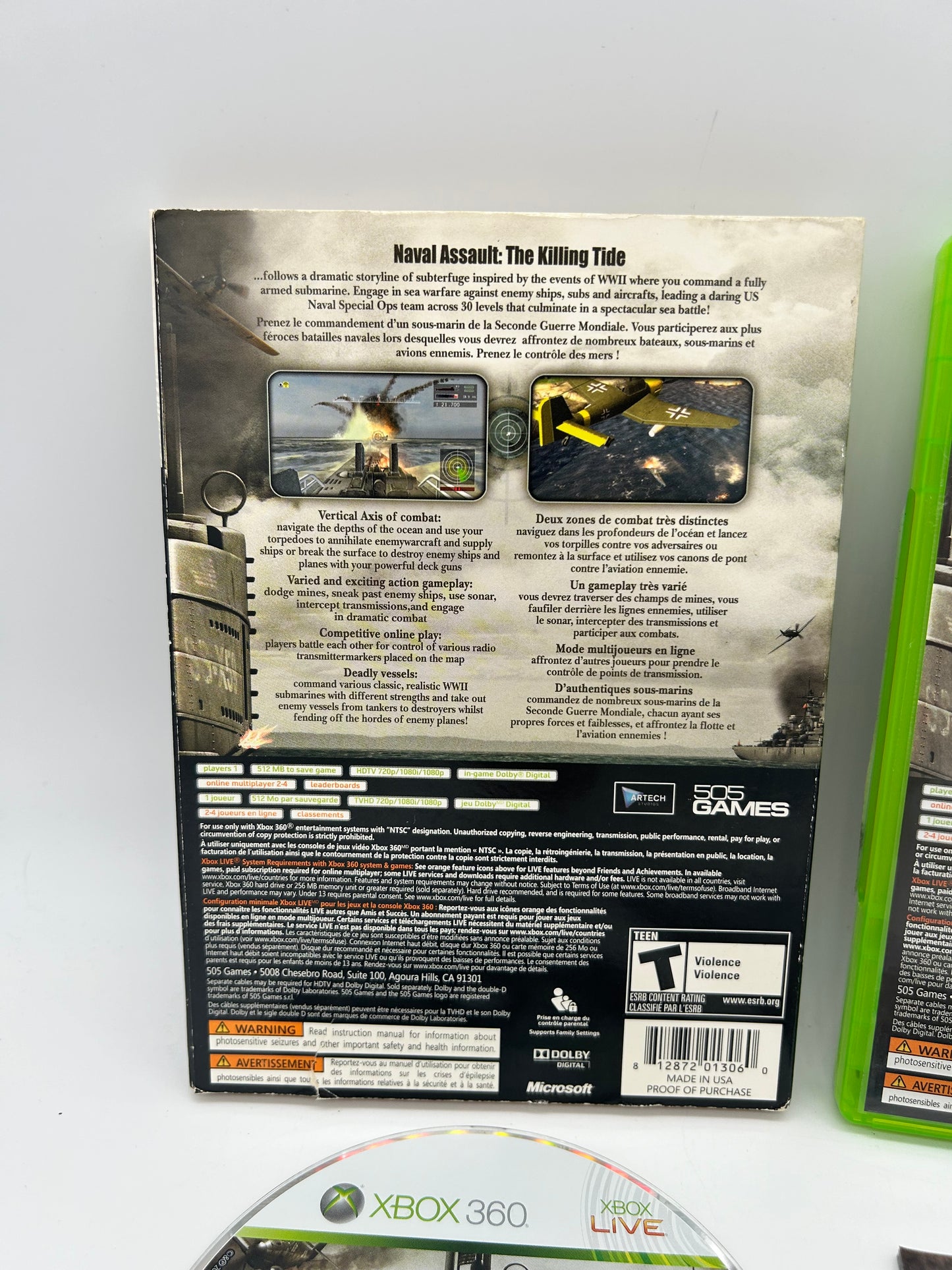 MiCROSOFT XBOX 360 | NAVAL ASSAULT THE KiLLiNG TiDE