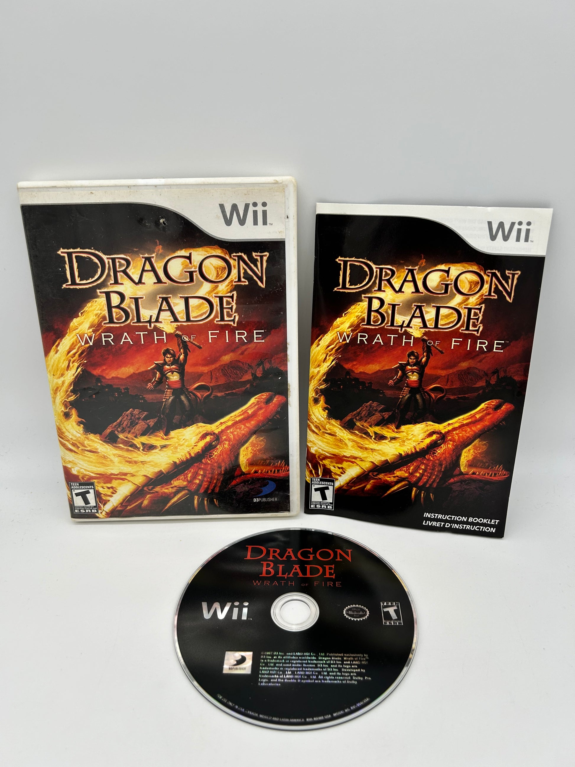 PiXEL-RETRO.COM : NINTENDO WII COMPLET CIB BOX MANUAL GAME NTSC DRAGON BLADE WRATH OF FIRE