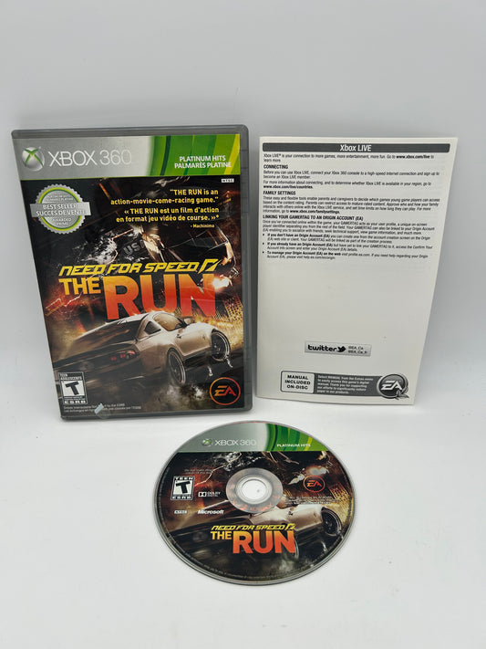 PiXEL-RETRO.COM : MICROSOFT XBOX 360 COMPLETE CIB BOX MANUAL GAME NTSC NEED FOR SPEED THE RUN