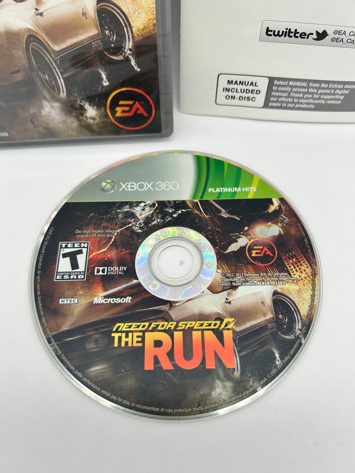 MiCROSOFT XBOX 360 | NEED FOR SPEED THE RUN | PLATiNUM HiTS