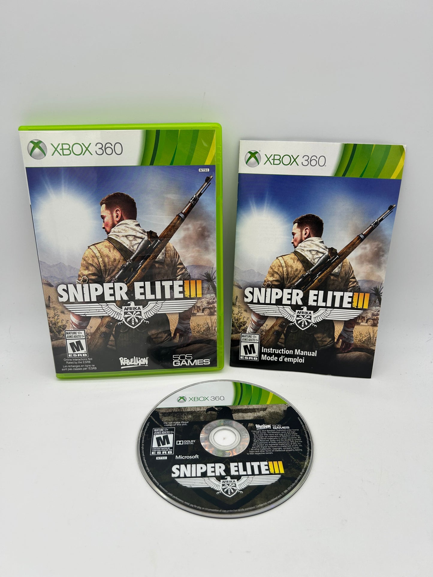 PiXEL-RETRO.COM : MICROSOFT XBOX 360 COMPLETE CIB BOX MANUAL GAME NTSC SNIPER ELITE III AFRIKA