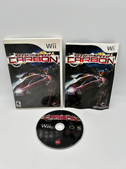 PiXEL-RETRO.COM : NINTENDO WII COMPLETE GAME BOX MANUAL NTSC NEED FOR SPEED CARBON