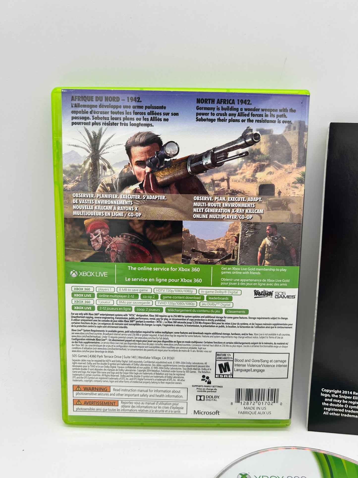 Microsoft XBOX 360 | SNiPER ELiTE III AFRiKA