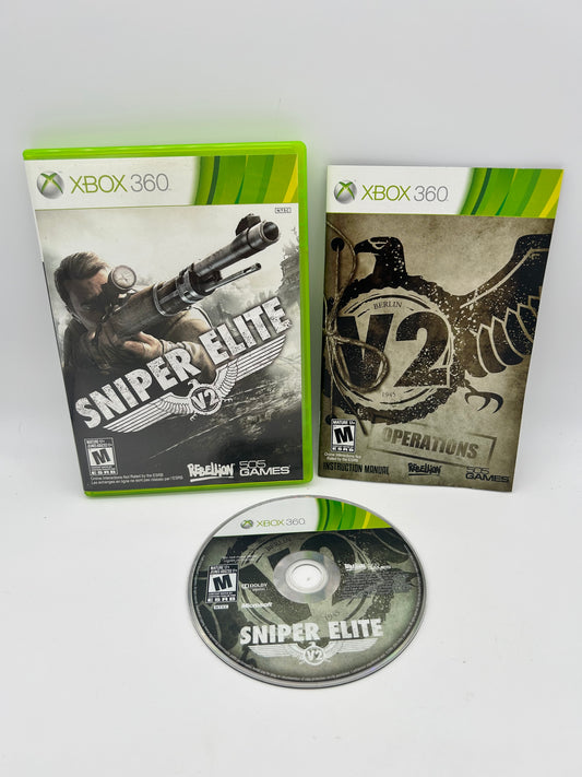 PiXEL-RETRO.COM : MICROSOFT XBOX 360 COMPLETE CIB BOX MANUAL GAME NTSC SNIPER ELITE V2