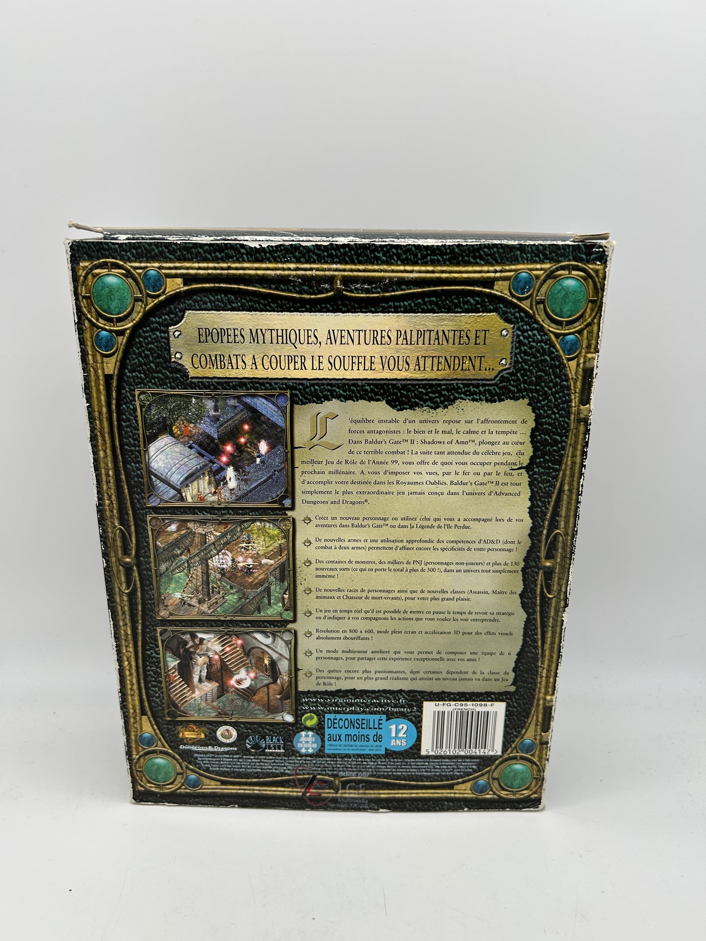 PC ORDiNATEUR | BALDERS GATE II SHADOWS OF AMN | BiG BOX