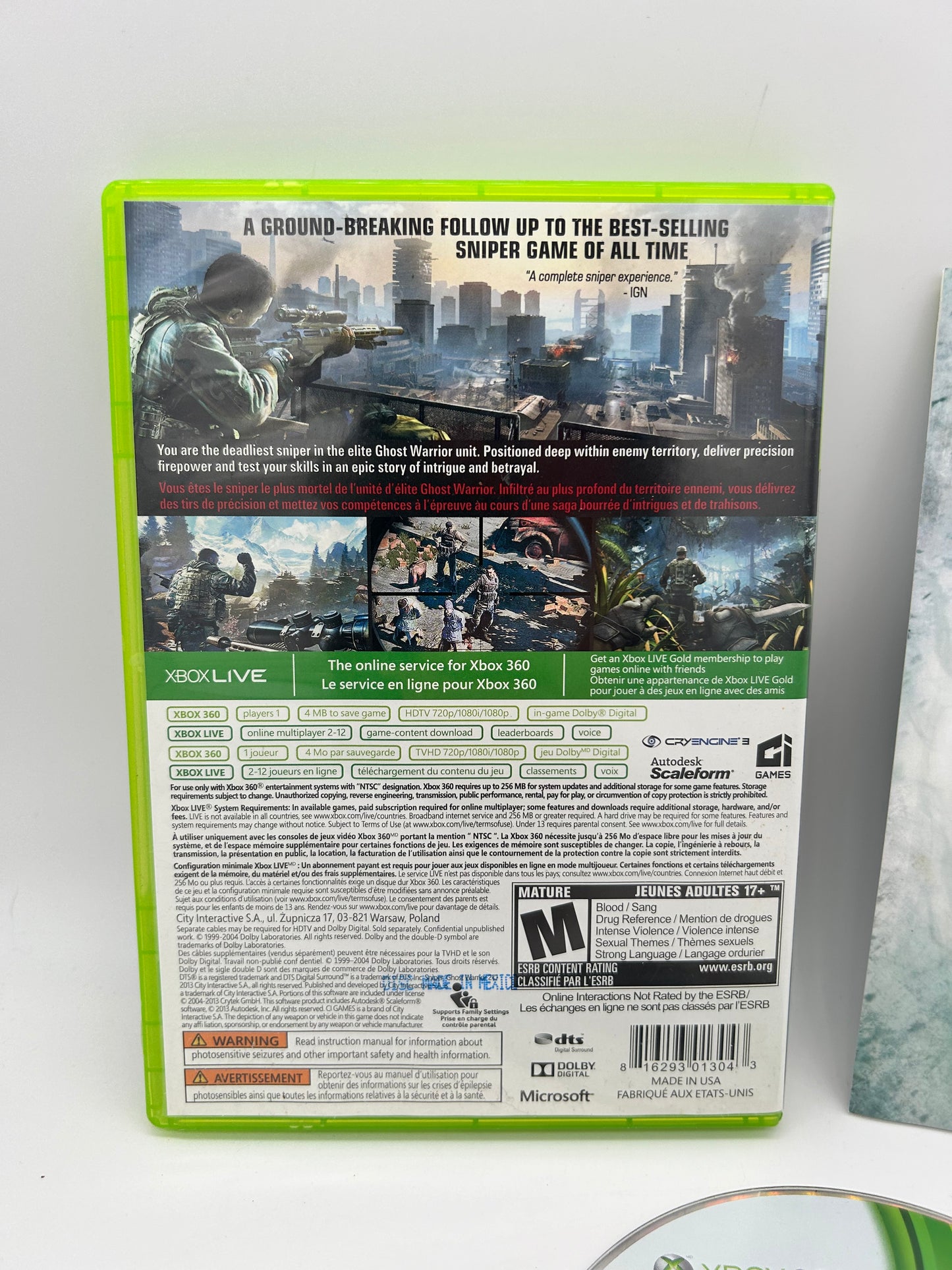 Microsoft XBOX 360 | SNiPER GHOST WARRiOR 2