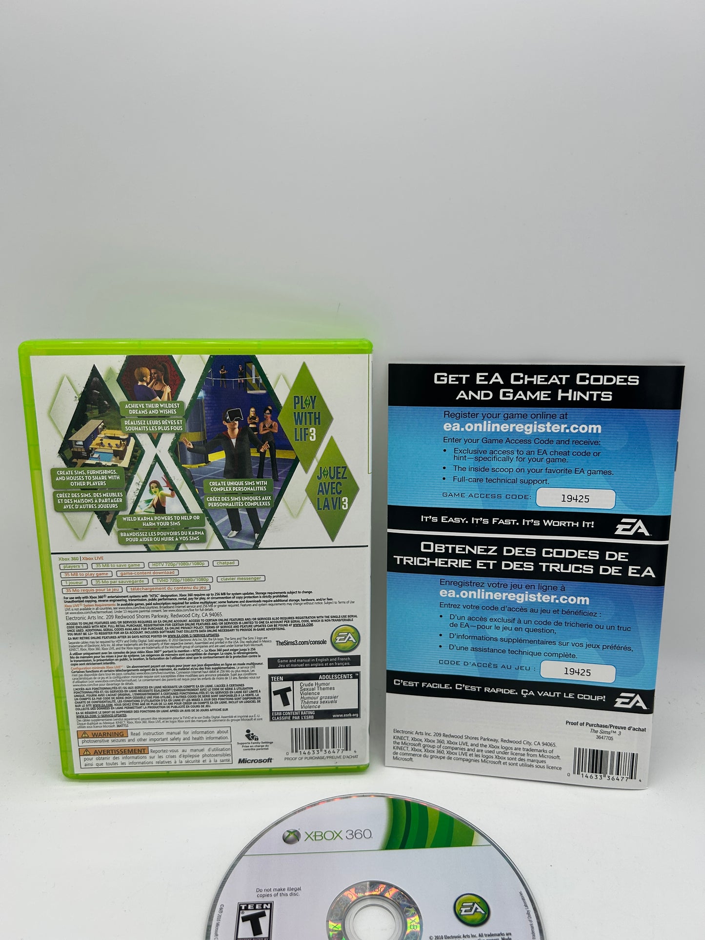 MiCROSOFT XBOX 360 | THE SiMS 3