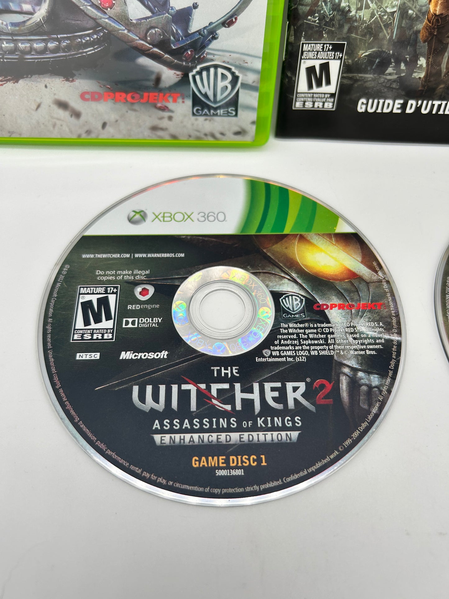 Microsoft XBOX 360 | THE WITCHER 2 ASSASSiNS OF KiNGS | SILVER BOX ENHANCED EDiTiON