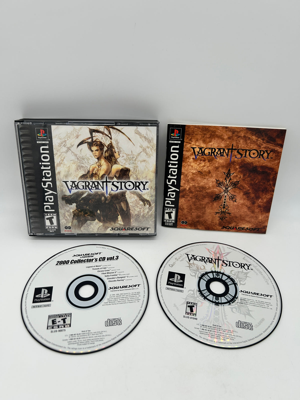 PiXEL-RETRO.COM : SONY PLAYSTATION (PS1) COMPLETE CIB BOX MANUAL GAME NTSC VAGRANT STORY