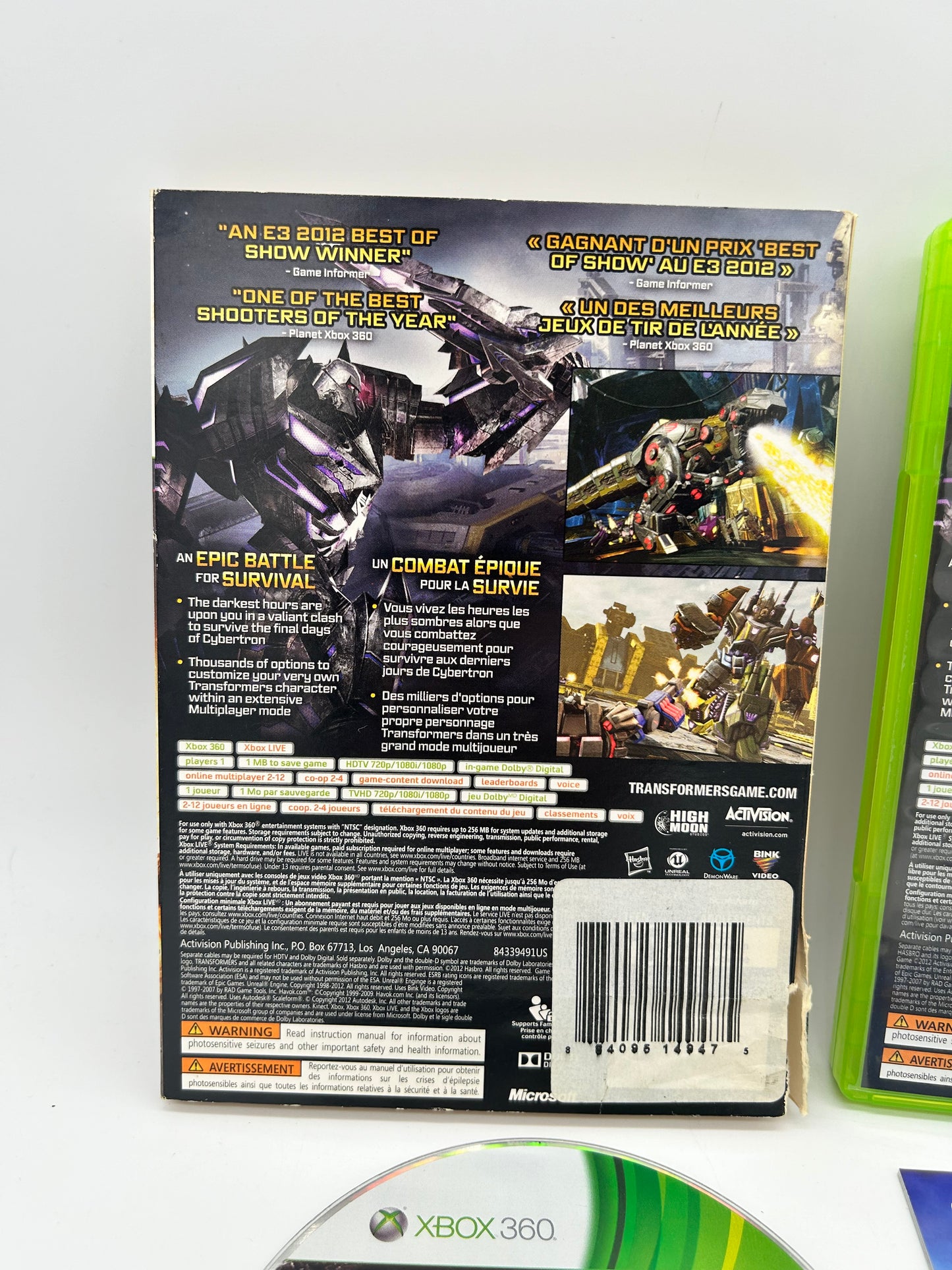 MiCROSOFT XBOX 360 | TRANSFORMERS FALL OF CYBERTRON