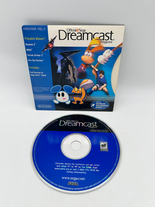 PiXEL-RETRO.COM : SEGA DREAMCAST COMPLETE (CIB) GAME BOX INSTRUCTION MANUAL NTSC MAGAZiNE DEMOS MARCH 2000 VOL 4 | NOT FOR RESALE