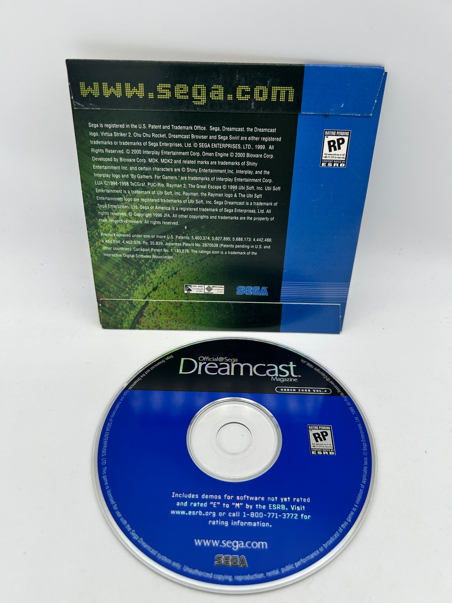 SEGA DREAMCAST | MAGAZiNE DEMOS MARCH 2000 VOL 4 | NOT FOR RESALE