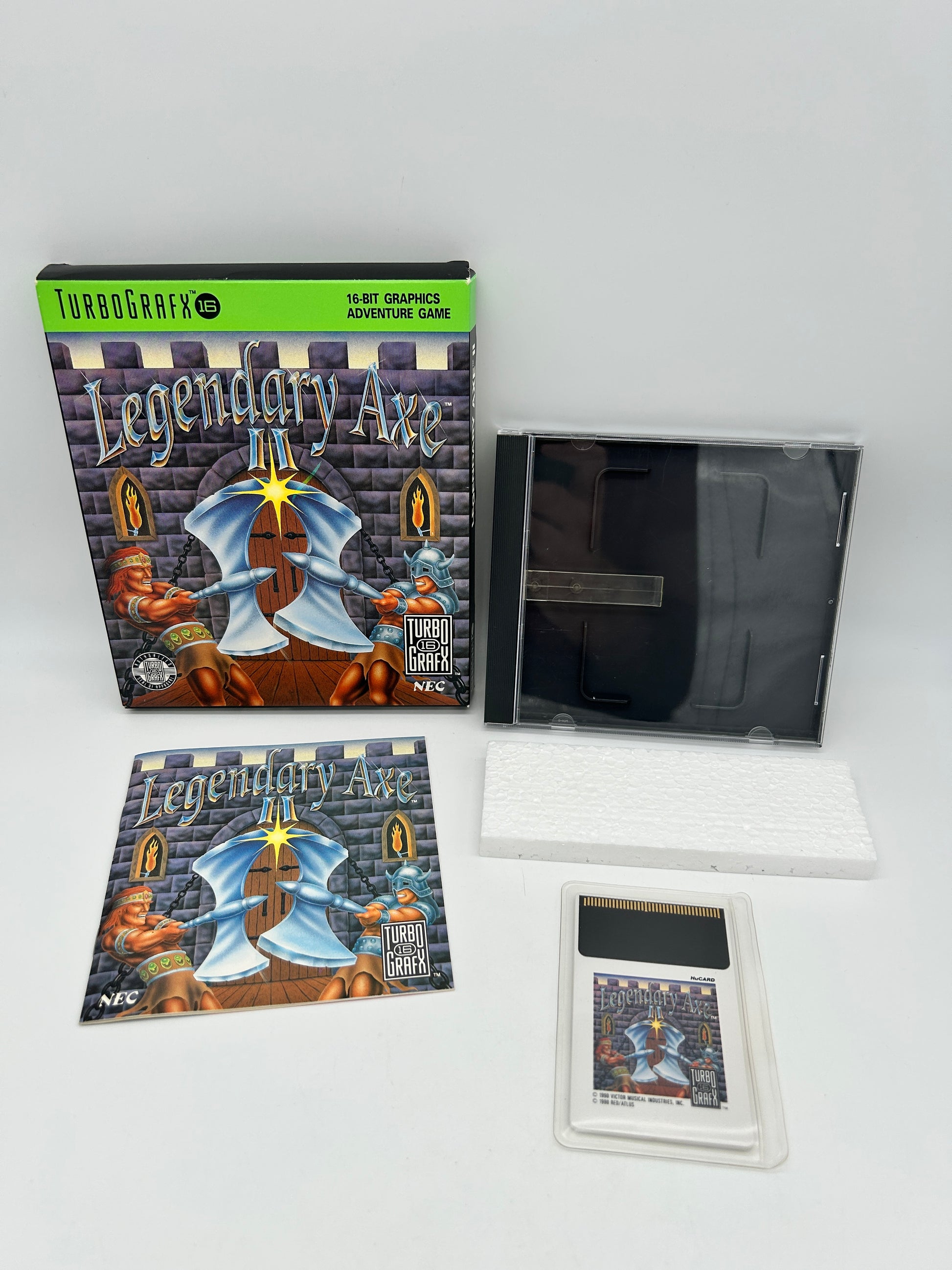 PiXEL-RETRO.COM : TURBOGRAFX16 COMPLETE IN BOX MANUAL GAME NTSC LEGENDARY AXE II