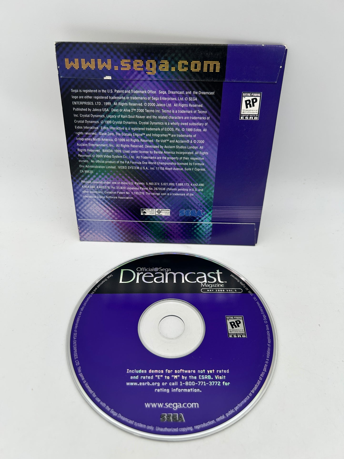 SEGA DREAMCAST | MAGAZiNE DEMOS MAY 2000 VOL 5 | NOT FOR RESALE