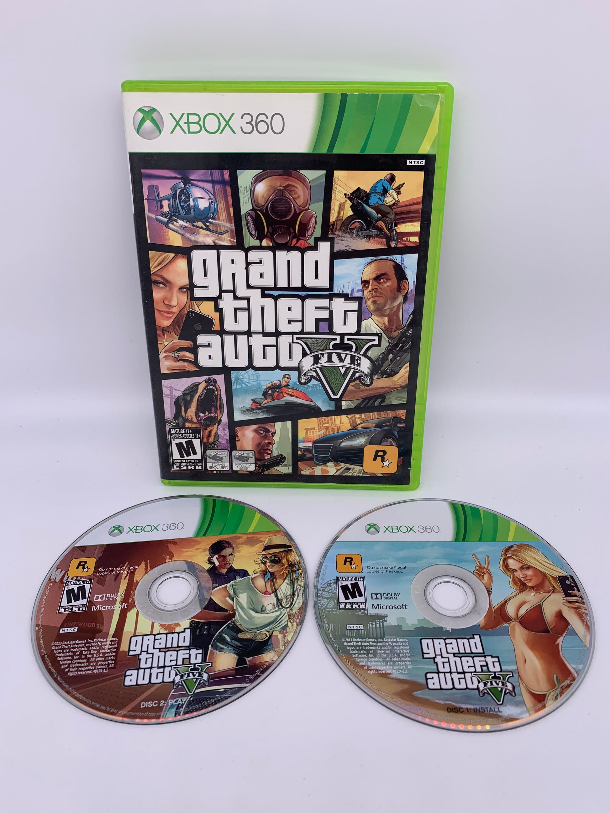 PiXEL-RETRO.COM : MICROSOFT XBOX 360 COMPLETE CIB BOX MANUAL GAME NTSC GRAND THEFT AUTO V FIVE 5