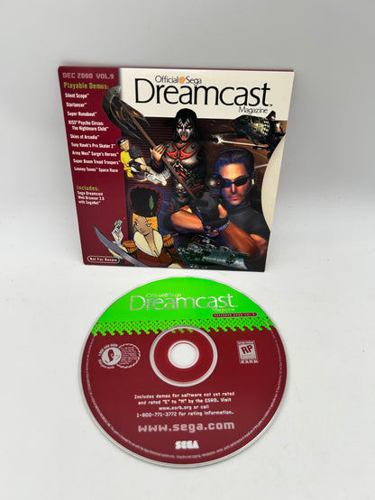 PiXEL-RETRO.COM : SEGA DREAMCAST COMPLETE (CIB) GAME BOX INSTRUCTION MANUAL NTSC MAGAZiNE DEMOS DECEMBER 2000 VOL 9| NOT FOR RESALE
