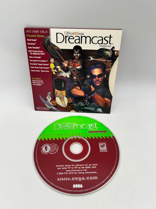PiXEL-RETRO.COM : SEGA DREAMCAST COMPLETE (CIB) GAME BOX INSTRUCTION MANUAL NTSC MAGAZiNE DEMOS DECEMBER 2000 VOL 9| NOT FOR RESALE