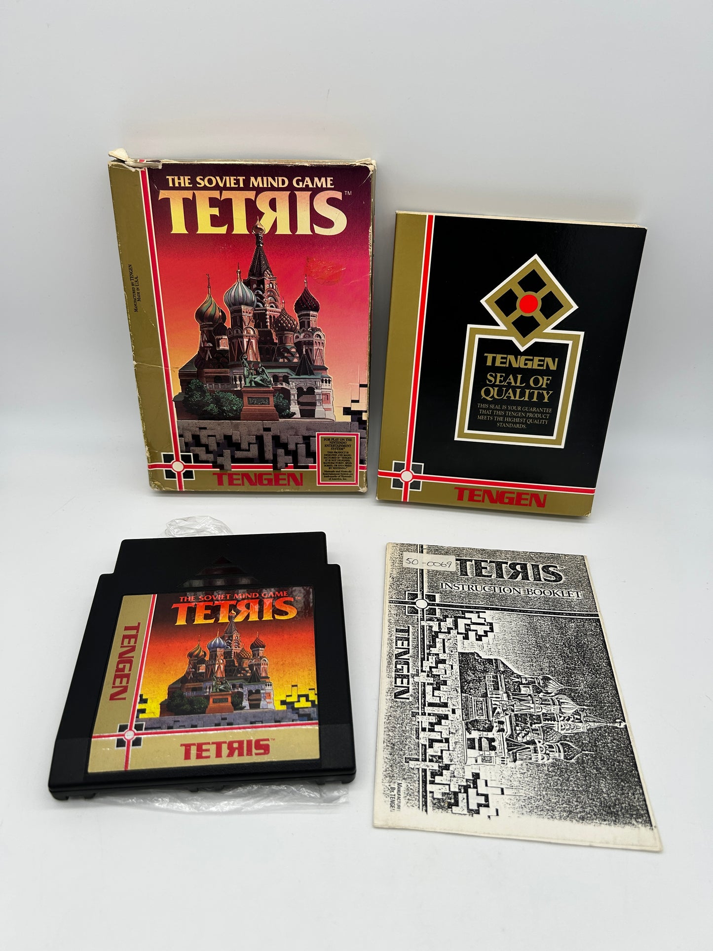 PiXEL-RETRO.COM : NINTENDO ENTERTAiNMENT SYSTEM (NES) GAME NTSC TETRIS TENGEN THE SOVIET MIND GAME