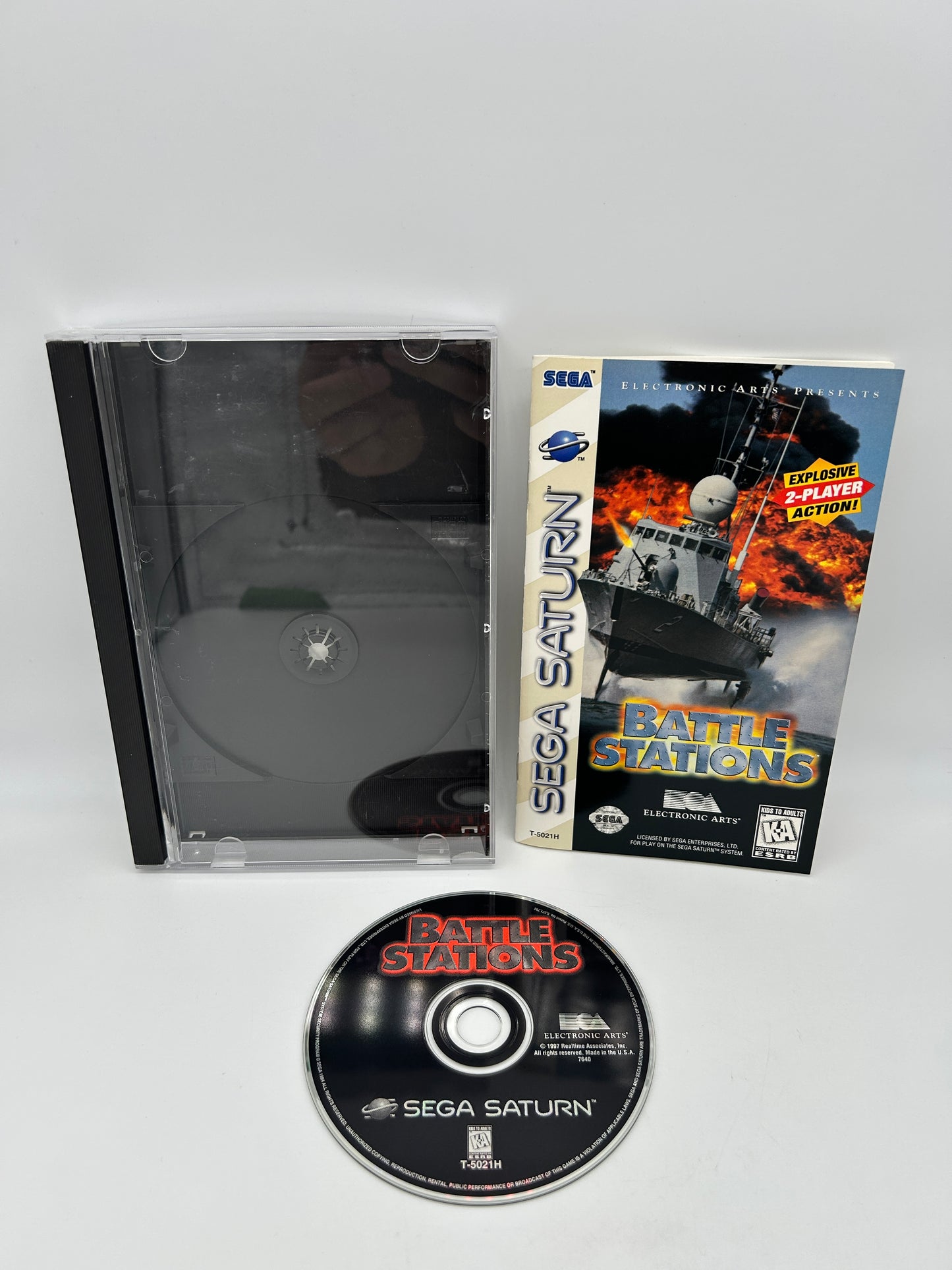 PiXEL-RETRO.COM : SEGA SATURN COMPLETE (CIB) GAME BOX INSTRUCTION MANUAL NTSC BATTLE STATIONS