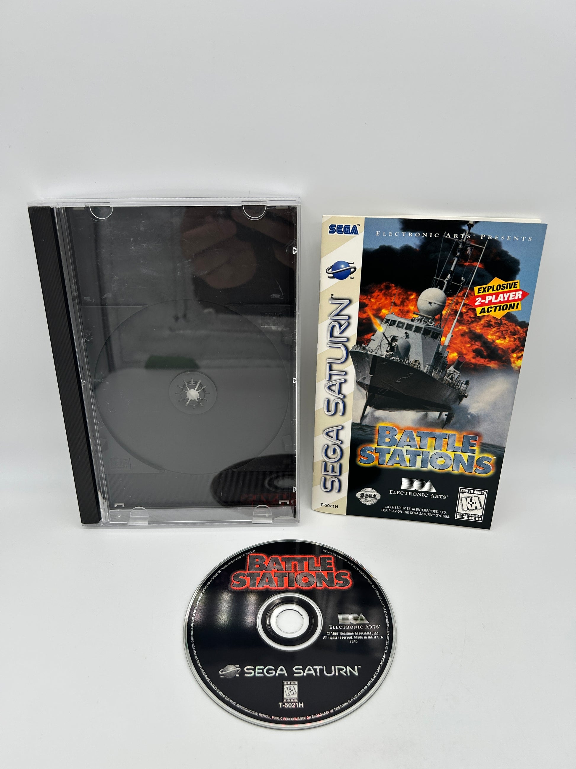 PiXEL-RETRO.COM : SEGA SATURN COMPLETE (CIB) GAME BOX INSTRUCTION MANUAL NTSC BATTLE STATIONS