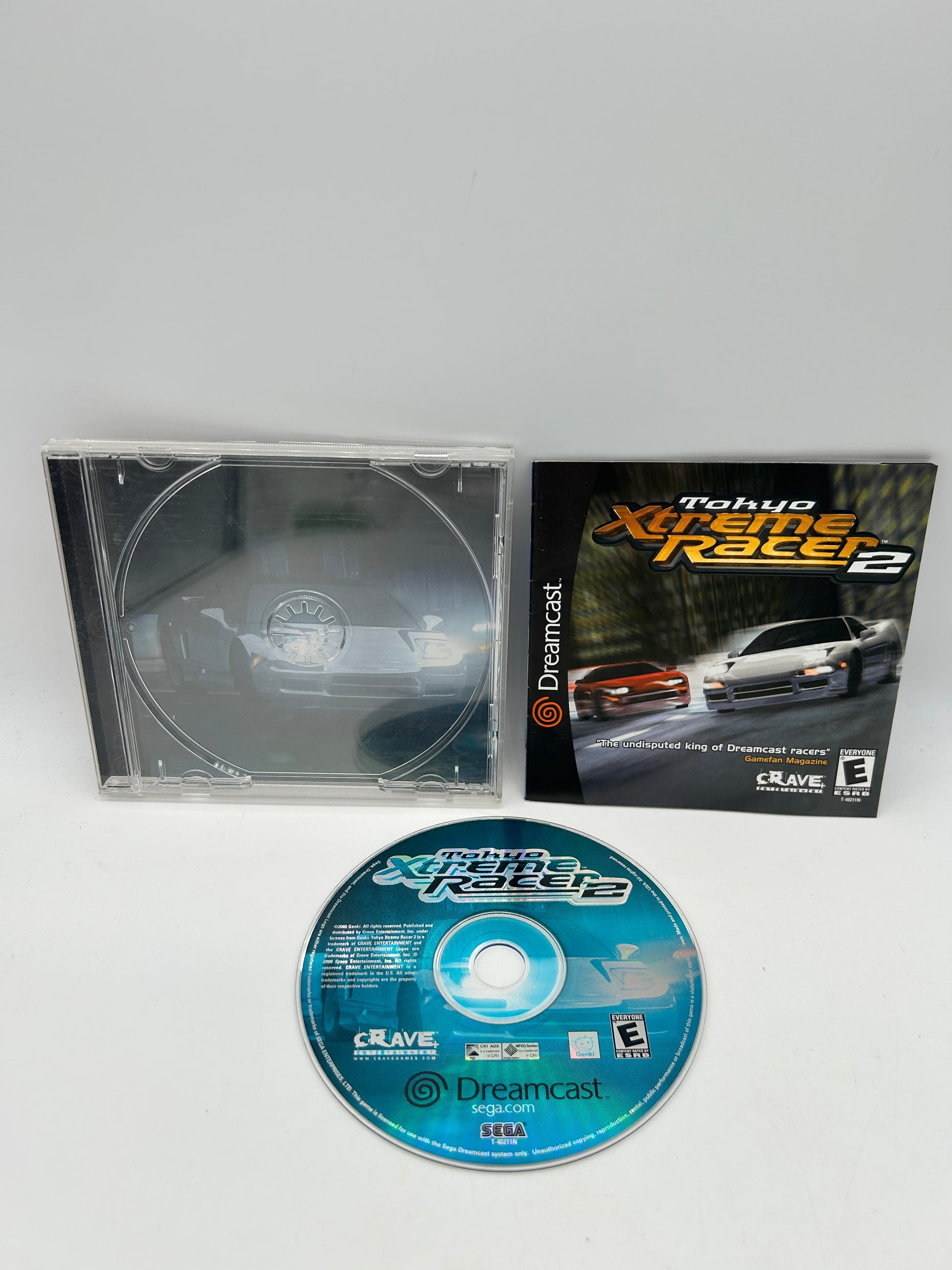 PiXEL-RETRO.COM : SEGA DREAMCAST COMPLETE (CIB) GAME BOX INSTRUCTION MANUAL NTSC TOKYO XTREME RACER 2