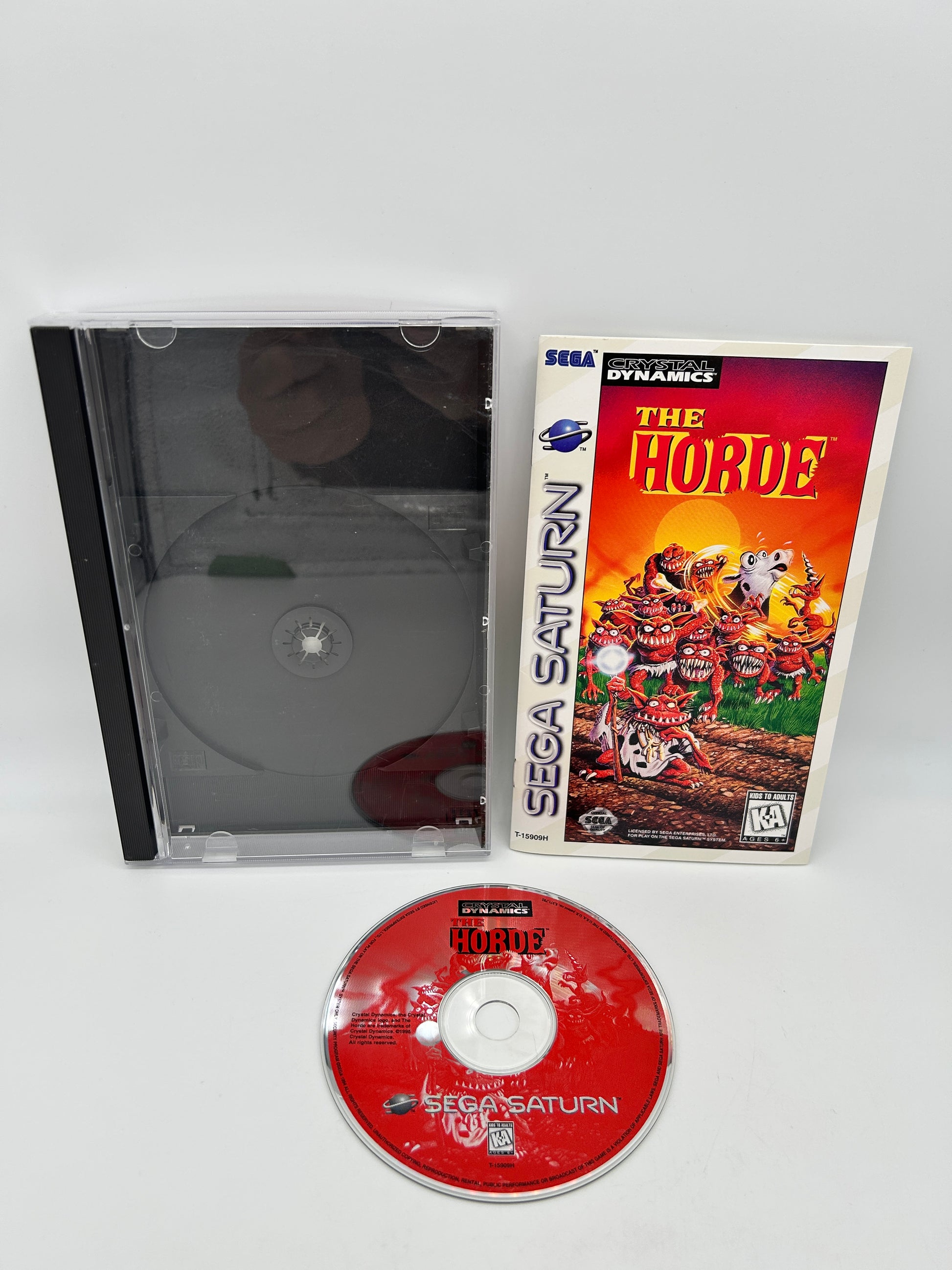 PiXEL-RETRO.COM : SEGA SATURN COMPLETE (CIB) GAME BOX INSTRUCTION MANUAL NTSC THE HORDE
